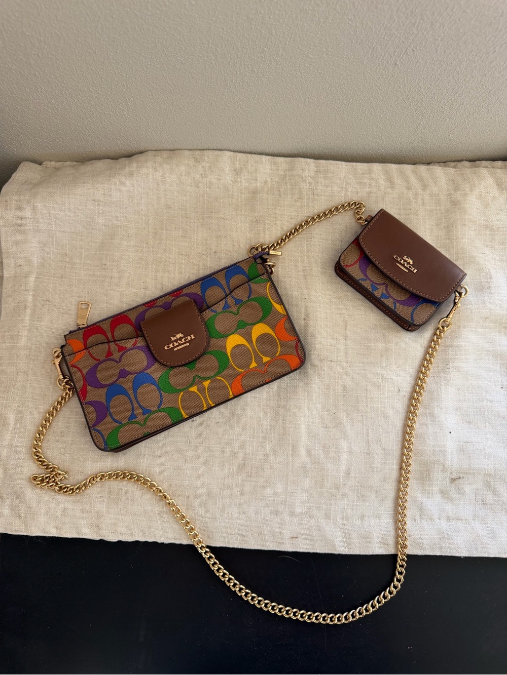 Coach Pride Poppy Crossbody with Wallet Card Case - Picture 2 of 7